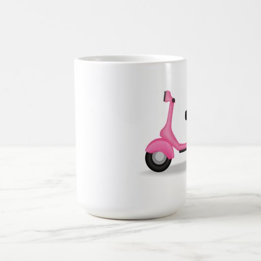 Tasse de café rose de Vespa (Centre)