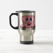 Tasse de café rose de voyage de porc (Gauche)