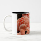 Tasse de café rose d'impression de flamant (Gauche)