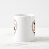 Tasse de café rose poudré cœur amour Chic Féminin (Centre)
