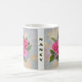 Tasse de café Roses et Dahlias (Centre)