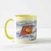 Tasse de café rouge de cerf-volant (Gauche)