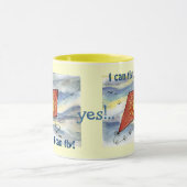 Tasse de café rouge de cerf-volant (Centre)