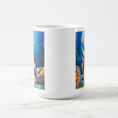 Tasse de café rouge de sirène (Centre)