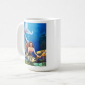 Tasse de café rouge de sirène (Devant gauche)