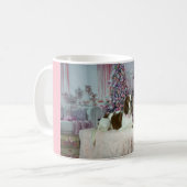 Tasse de café rouge et blanche irlandaise de (Devant gauche)