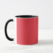 Tasse de café rouge tomate personnalisable (Gauche)