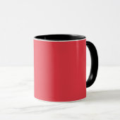 Tasse de café rouge tomate personnalisable (Devant droit)