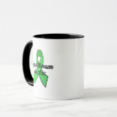 Tasse de café Rubans de Sensibilisation aux Combat (Devant gauche)