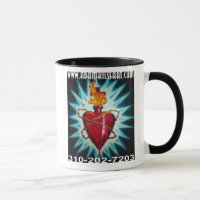 Tasse de café sacrée de coeur
