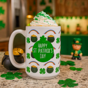 Tasse de café Saint-Patrick Lucky Irish
