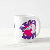 Tasse de café Salamandre Axolotl Mignonne (Devant droit)