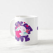 Tasse de café Salamandre Axolotl Mignonne (Devant gauche)
