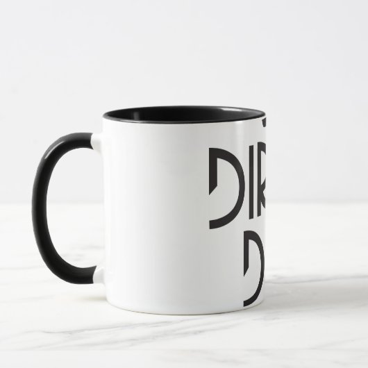 Tasse de café sale de type (Gauche)