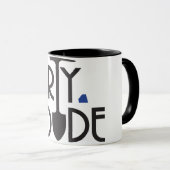 Tasse de café sale de type (Devant droit)