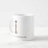 Tasse de café sans visage de poupée (Devant gauche)