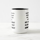Tasse de café sarcastique de première accusation (Centre)