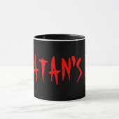 Tasse de café satanique avec la fourchette de (Centre)