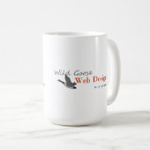 Tasse de café sauvage d'art d'oie (Devant droit)