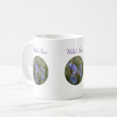 Tasse de café sauvage de fleur sauvage d'iris (Devant gauche)