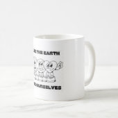Tasse de café - Sauvez la terre (Devant droit)