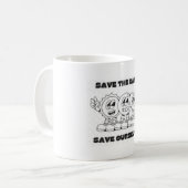 Tasse de café - Sauvez la terre (Devant gauche)