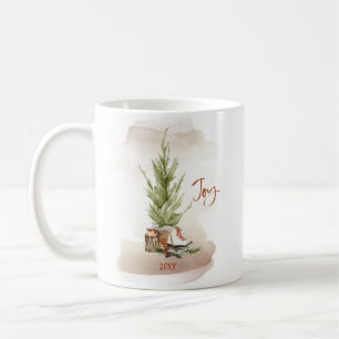 Tasse de café scène de vacances de Noël Vintage Jo