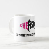 Tasse de café Shefishes2 blanc (Devant gauche)