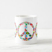 tasse de café signe de paix (Centre)