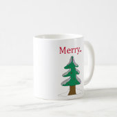 Tasse de café simple arbre de Noël graphique (Devant droit)