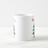 Tasse de café simple arbre de Noël graphique (Centre)