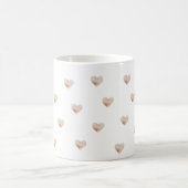 Tasse de café simple Cœur Rose (Centre)