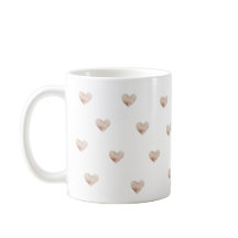 Tasse de café simple Cœur Rose