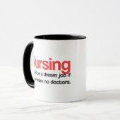 Tasse de café soignante de citations (Devant gauche)