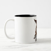 Tasse de café somnolente de chiot de bull-terrier (Gauche)