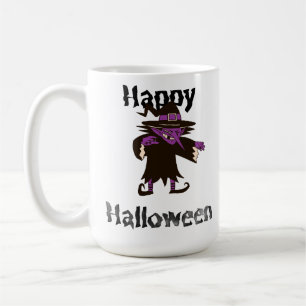 Tasse de café sorcière Happy Halloween