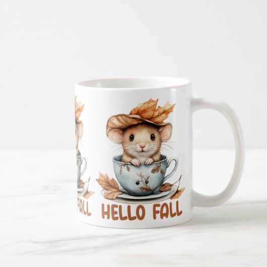 Tasse de café Souris d'Automne (Droite)