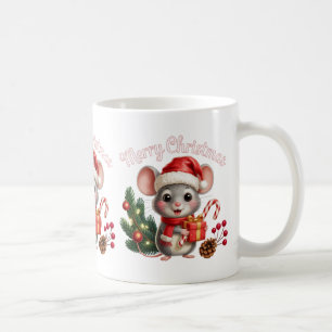 Tasse de café Souris de Noël