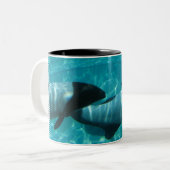 Tasse de café sous-marine de baleines (Devant gauche)