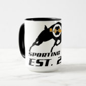 Tasse de café sportive de bras de LHR (Devant gauche)