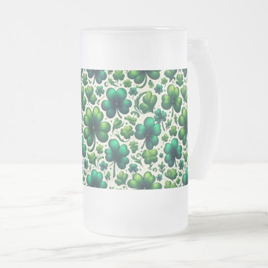 Tasse de café St. Patrick Lucky Shamrock (Devant droit)