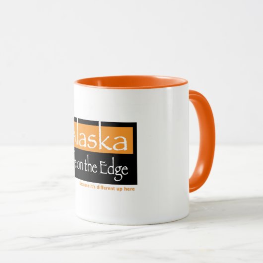 Tasse de café standard de deux tons (Devant droit)