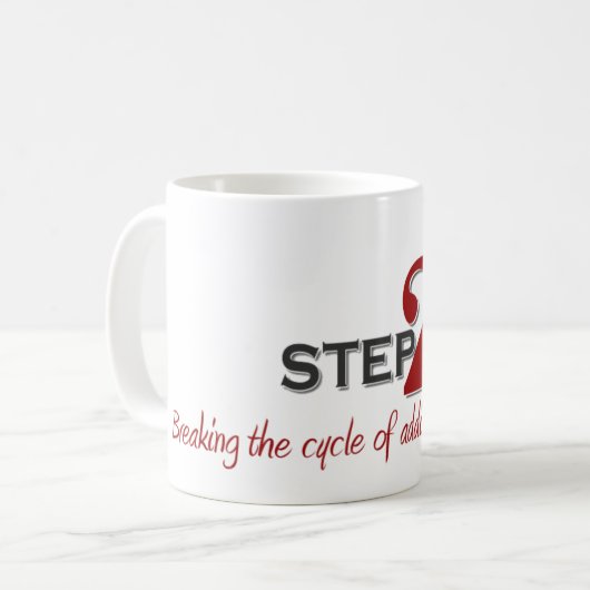 Tasse de café STEP2 avec Tagline (Devant gauche)