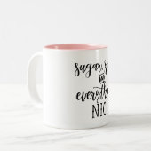 Tasse de café - sucre, épice, tout Nice, (Devant gauche)