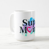 Tasse de café Super Maman (Devant gauche)