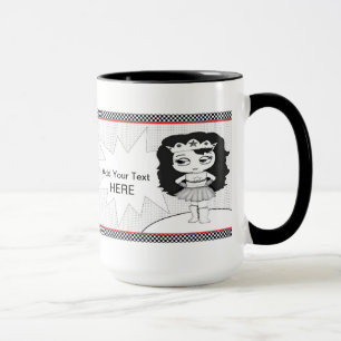 Tasse de café superbe de fille