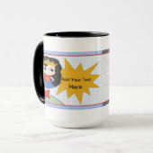 Tasse de café superbe de fille (Devant gauche)