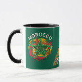 Tasse de café sur le thème de la carte du Maroc, d (Gauche)