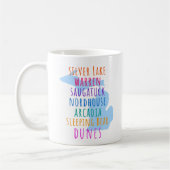 Tasse de café sur l'état de la Mitten des dunes de (Gauche)