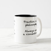 Tasse de café sûre de philosophie (Devant droit)